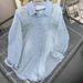 Women's Clothing Early Spring Striped Crystal Hot Diamond Denim Jacket Casual Loose Shirt_ecoleips.com