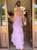 Mozision Elegant Off-shoulder Ruffle Sexy Maxi Dress Women Fashion Halter Sleeveless Backless Draped Pleated Club Party Dress_ecoleips.com