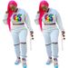 Lips Print Hoodie & Pants Set – Trendy Women's Streetwear (S-XXL, Light Gray)_ecoleips.com