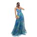 Cross-border 2026 European And American Spring/Summer New Mesh Printed Strap INS Vacation Casual Party Dress_ecoleips.com