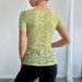 Women's Clothing Solid Color Lace Slim Square Short Sleeved T Shirt Tops_ecoleips.com