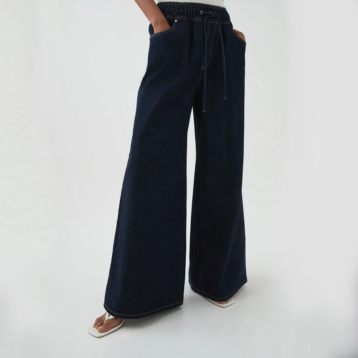 Women's Retro Low Waist Straight Jeans Non-Elastic Washed Wide Leg Denim Pants For Autumn Street Fashion_ecoleips.com
