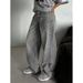 Trendy Pants Wide-Leg Casual 2025 Spring And Autumn New Fashion High-Waist Draped Straight Loose Retro Jeans For Women_ecoleips.com