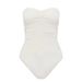 Aria Basics American Order Style Nylon Lycra Stretch Swimsuit With Chest Pads For Women Slimming Milky White One-Piece_ecoleips.com