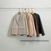 Winter New Korean Dongdaemun V*rgamot Solid Color 100% Wool Suit Woolen Coat_ecoleips.com