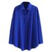 Women’s Clothing Fat MM Plus Size Spring New Casual Women's Wear Wrinkled Cloth Solid Color Long Sleeved Shirt_ecoleips.com