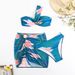 Women's Clothing Swimsuit Tie Dye Printed Women's Three piece Bikini Swimwear_ecoleips.com