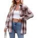 Autumn Winter Women's Clothing 2025 New Casual Fashion Street Loose Plaid Shirt For Women_ecoleips.com