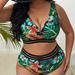 Verve 2024 New Sexy Plus Size Swimsuit High Waist Two-Piece Bikini Women's Swimwear_ecoleips.com