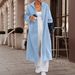 2025 Autumn Winter New Long Pocket Hooded Woolen Cardigan Coat_ecoleips.com