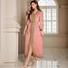 Modest Abaya Dress/Muslim Dress Women Luxury Muslim Evening Dress With Hand-Beaded Detailing – Coral Pink Modest Gown For Dubai & Special Occasions_ecoleips.com