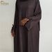 Modest Abaya Dress Women's Plus Size Solid Color Casual Robe Fashion England Style Polyester Spring/Autumn Summer Wear_ecoleips.com