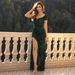 Women's Clothing New Temperament Women's Sexy And Sweet Collar Slit Thigh Sequined Dress_ecoleips.com