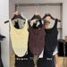 Guangzhou Shisanxing Rundeng Spring/Summer Women's Slim Fit Knit Sleeveless Vest Short Top Pre-sale_ecoleips.com