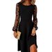 2026 European And American Cross-border Independent Site Mesh Polka Dot Patchwork A-line Skirt Elegant Party_ecoleips.com