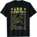 Women's T-Shirts NEW Facts Zodiac Funny Leo Birthday Gift Men Women T-Shirt - MADE IN USA_ecoleips.com