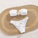 Women's Sexy Lace Bikini Set - Marble Print Two-Piece Swimsuit (European & American Fit)_ecoleips.com