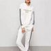 Men's Casual Streetwear Two-Piece Outfit Letter Print Hoodie And Jogger Set White Or Black Sizes S to XXL_ecoleips.com