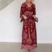 2026 European And American Women's Clothing Independent Brand Lace-up Ethnic Bohemian Chiffon Dress_ecoleips.com