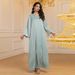 Women's Clothing Middle East Dubai Women's Clothing High End Texture Satin Hot Diamond Robe Elegant Dinner Dress Skirt_ecoleips.com