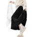 Autumn/Winter Knit Midi Skirt for Women with Fringed Trim Long Elastic Waist A-Line Silhouette Fashionable Versatile Covering Hips_ecoleips.com