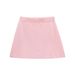 Sweetheart Neckline Knit Top & A-Line Mini Skirt Set, Soft Stretch Comfort, Casual Summer Outfit For Women, Pink & Yellow Two-Tone Options_ecoleips.com