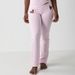 Cotton Jersey Heart Flare Leggings – Low-Rise Women's Flared Pants With Love Motif (4 Colors) – Soft & Stretchy (S-XL)_ecoleips.com
