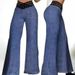 Voya Summer European And American Women's Fashion Hollow Out Belt High Waist Casual Straight Loose Long Wide Leg Pants_ecoleips.com