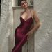 cross-border Women's Clothing 2025 Autumn New Fashion Sexy Party Backless Lace-up Ruched Butt-lifting Dress_ecoleips.com