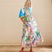 Women's Linen Cardigan Dress Printed Shirt Collar Personalized Clothing_ecoleips.com