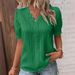 Independent Station Cross-Border Trade 2023 Summer New Fashion Hollow Short Sleeve European And American Women's_ecoleips.com