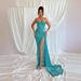 Women’s Clothing New Sequined Suspender Skirt Sexy Dinner Dance Evening Dress Irregular Hip Dress_ecoleips.com