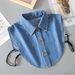 Women's Clothing Denim Shirt Collar Versatile Collar Casual Replacement Multifunctional Collar With Sweater Clothes_ecoleips.com