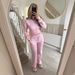 Women's Autumn Winter Fashion Casual Solid Color Zipper Cardigan And Straight Pants Set European American Style Suit_ecoleips.com