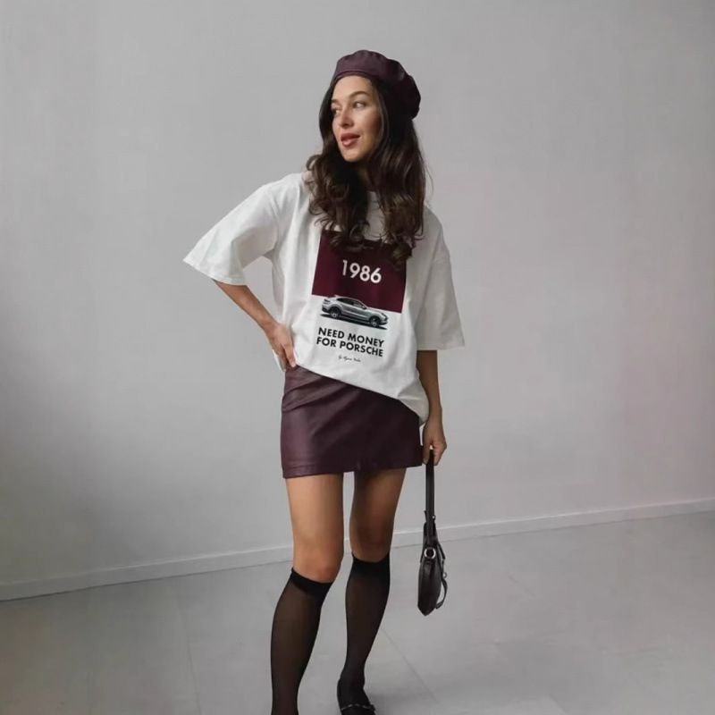 100% Cotton Short Sleeve T-Shirt For Women Summer European And American New Lazy Loose Versatile Fashion_ecoleips.com