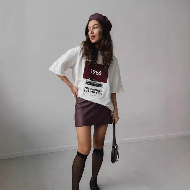 100% Cotton Short Sleeve T-Shirt For Women Summer European And American New Lazy Loose Versatile Fashion_ecoleips.com