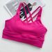 European And American Style Nude-feel Sports Bra, Feminine Cross-back Bra Medium-high Intensity Fitness Tank Top, Yoga_ecoleips.com