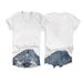 2025 European And American Cross-Border V-Neck Reversible Printed T-Shirt Summer Export Loose Casual Women's Top Short_ecoleips.com