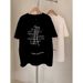 Hong Kong Style Niche Design Sense Letter Printing Short-sleeved T-shirt Women's 2026 Spring Women's Clothing New Loose And Versatile Top_ecoleips.com