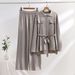 Women's Casual Two-Piece Set - Loose Top & High-Waisted Wide-Leg Pants (Black/Beige/Brown/Gray) - Breathable Viscose Summer Outfit_ecoleips.com