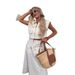 Women's Clothing Spring And Summer Solid Color Lapel Skirt Temperament Commuter Suit For Women_ecoleips.com