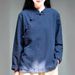 A Minimalist-Style Cotton-Linen Long-Sleeved Top With A Classic Collar Design, Suitable For Spring And Autumn; Also Avai_ecoleips.com