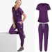Women's Clothin Washing Clothes Split Suit Short Sleeves Hand Washing Clothes Female Pet Beauty Doctor Work Clothes Medical Nursing Clothes_ecoleips.com