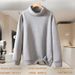 Mid-to-high-end Korean-style Versatile Loose-fitting Solid Color High-neck Long-sleeve Cotton Sweatshirt Women,_ecoleips.com
