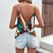 Women's Geometric Print Spaghetti Strap Camisole Top Soft Drapable Fabric Sexy Vacation Night out plus Size Clothes_ecoleips.com