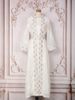 Women's Clothing Modest Abaya Dress Dubai Style Abaya Dress Set – Elegant Long Sleeve Kaftan With Rhinestone & Sequin Embellishments_ecoleips.com