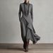 2026 European Size Women's Clothing Independent Site Spring And Autumn Solid Color Long-sleeve Cross-over_ecoleips.com