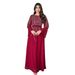Modest Abaya Dress"Elegant Rhinestone Chiffon Dress – Modest Muslim Women’s Long Dress With Flowing Silhouette & Glamorous Details"_ecoleips.com