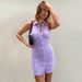 Women's Solid Color Cross-Backless Sleeveless Dress with Single-Breasted Cardigan European American Style Spring Summer Bodycon Skirt_ecoleips.com