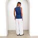 Independent Station Cross-Border New European And American Retro Fashion Round Neck Sleeveless Waist-Cinching_ecoleips.com